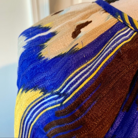 TORY BURCH Silk Elastic Hem Long Sleeve Blouse—SZ. 4 - Picture 6 of 16